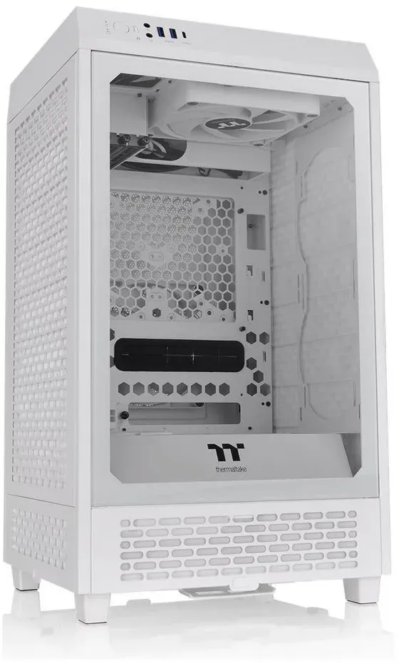 Thermaltake PC-Gehäuse THERMALTAKE Geh Thermaltake The Tower 200 Mini Tower Snow White