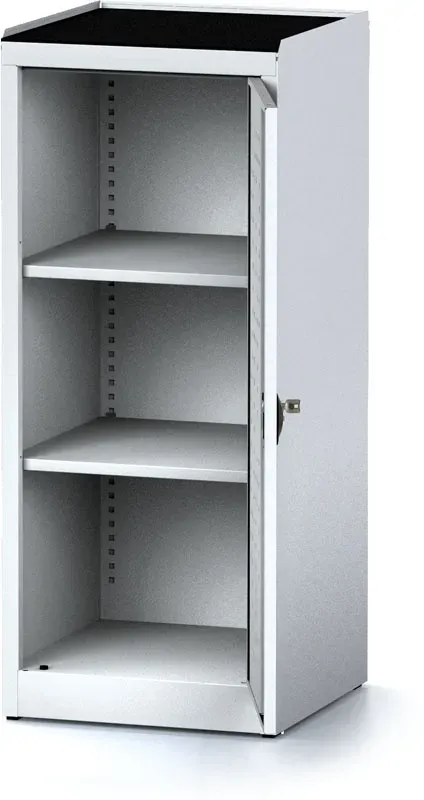 Werkstattschrank MECHANIC, 1170x490x500 mm, 2 Regalböden, Tür Grau