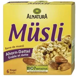 Alnatura 6er-Pack Bio Müsliriegel »Ahorn-Dattel«