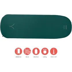 Isomatte Hattan Camping Thermomatte Luftbett Schlaf Matte Bett Selbstaufblasend grün 198 x 63 x 3,8 cm