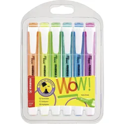 Textmarker - STABILO swing cool - 6er Pack - mit 6 verschiedenen Farben