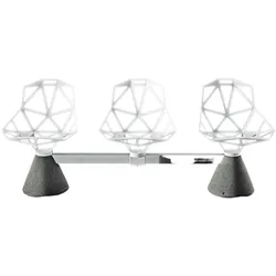 Magis Chair One Bank, Sockel aus Beton