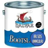 Halvar 2-K GLÄNZEND Yachtlack Blau RAL 5000-5024 Bootslack für GFK/Polyester/Kunststoff 2-Komponenten Lack inkl. Härter (1 L, RAL 5015 Himmelblau)