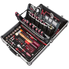 Kraftwerk Service-Werkzeugkoffer 154-tlg. schwarz 45,0 x 34,0 x 16,0 cm