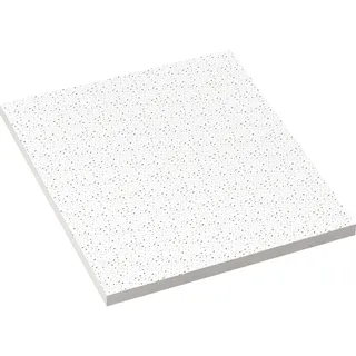 10er-Set Mineralfaserplatte 62x62 | Weiß | Streulochungen | Dicke 15 mm | Rasterdeckenplatten, Akustikdeckenplatte, Rasterplatte, Mineralplatte