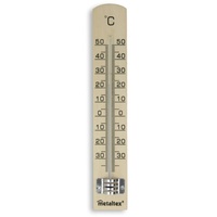 Metaltex Innenthermometer Thermometer + Hygrometer, Grau