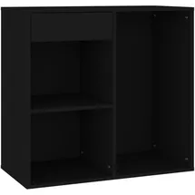 vidaXL Kosmetikschrank Schwarz 80x40x75 cm Holzwerkstoff