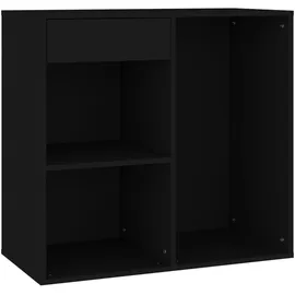 vidaXL Kosmetikschrank Schwarz 80x40x75 cm Holzwerkstoff
