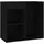vidaXL Kosmetikschrank Schwarz 80x40x75 cm Holzwerkstoff