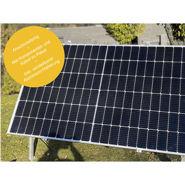 osnatech Mini-PV-Set 600 "Balkonkraftwerk" GLAS PREMIUM 375W-2-Complete Balkon-Solaranlage