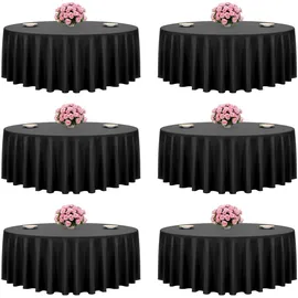 Vevor Tischdecke rund 304,8 cm Schwarz