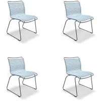 Houe CLICK Dining Chair ohne Armlehnen 4er Set Dusty light blue
