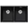 Blanco Subline 350/350-U links Unterbau granit schwarz Handbetätigung 755 x 460 mm
