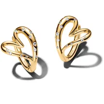Pandora Ohrstecker Creolen Herz Goldfarben 264664C01 onesize