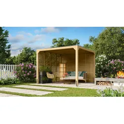 Karibu Pavillon Cubus mit Flachdach