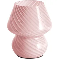 Beliani Tischleuchte LOBO Glas Rosa