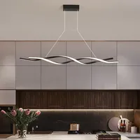 Moderne LED Pendelleuchte esszimmer, LED Dimmbar Wohnzimmer Hängelampe Moderne Hängeleuchte mit Fernbedienung, Esszimmerlampe hängend Höhenverstellbar für Küche Büro Deckenlampe (Schwarz, 120 cm)