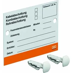 Zubehör Brandabschottung Wandschild