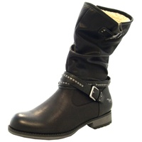 Mustang Damen Halblange Stiefel, schwarz, 42 EU - 42 EU