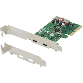 CONCEPTRONIC CON EMRICK08G - PCIe x4 > 2x extern USB 3.1 C, selbstversorgt