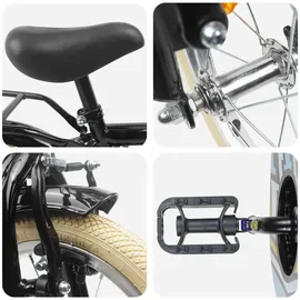 vidaXL Kinderfahrrad 12 Zoll schwarz