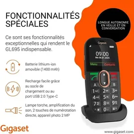 Gigaset GL695 0 GB RAM 0 GB Schwarz