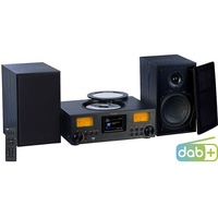 VR-Radio Micro-Stereoanlage: Webradio, DAB+, CD, Bluetooth, App, 300 W, schwarz