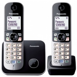 Panasonic KX-TG6812FRB Telefon DECT-Telefon Anrufer-Identifikation Schwarz,