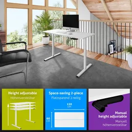 eSmart Schreibtisch ETM-120WW Weiß