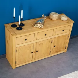 CARO-Möbel Sideboard 135 x 80 x 40 cm Braun