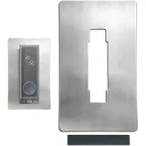 forgaemax Edelstahl Blende für Eufy Videotürklingel/Video Doorbell, E340, 2K HD, S330, Slim - Robuste Halterung und Zubehör Blatte für Klingel