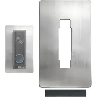 forgaemax Edelstahl Blende für Eufy Videotürklingel/Video Doorbell, E340, 2K HD, S330, Slim - Robuste Halterung und Zubehör Blatte für Klingel