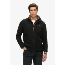 Superdry POLAR FLEECE FULL ZIP Fleecejacke Herren Schwarz XL