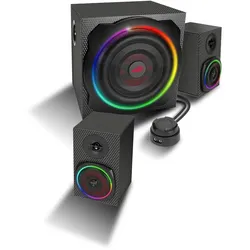 SPEEDLINK GRAVITY CARBON RGB 2.1 Subwoofer System, black