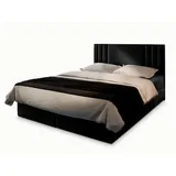 masseno Bres 160 x 200 cm H2 Schwarz