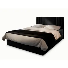 masseno Bres 160 x 200 cm H2 Schwarz