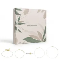 Heideman Schmuck-Adventskalender Summerbox Capri silberfarben, Schmuckset mehrteilig Schmuck für Frauen - 5 Schmuckstücke goldfarben|silberfarben