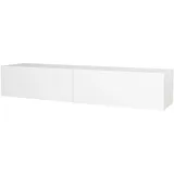 [en.casa] Toivakka Fernsehschrank Lowboard 135x31x25cm Weiß Holz, Spanplatte