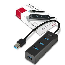 AXAGON HUE-S2B - USB 3.0, 4-Port Hub, inkl. microUSB Input
