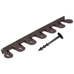 Bradas Umrandung Rasenkante Gartenzaun für Rasenbeete braun 75m PALISGARDEN 0125