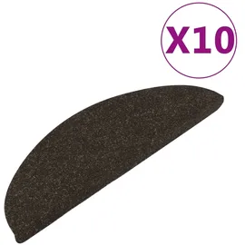 vidaXL Stufenmatten Selbstklebend 10 Stk. Anthrazit 56x17x3 cm