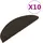 vidaXL Stufenmatten Selbstklebend 10 Stk. Anthrazit 56x17x3 cm