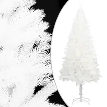 vidaXL Künstlicher Weihnachtsbaum Weiß 210 cm