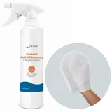 Stricker Chemie Geraniol + Handschuh Omega | Anti Milbenspray Hausstaubmilben Spray Anti-Milben-Mittel 500ml