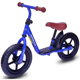Apollo Kinder Laufrad - Aviator - 12 Zoll höhenverstellbares Rad dunkelblau|dunkelblau 12"