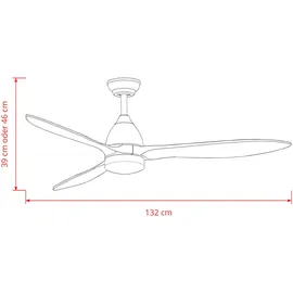 Eclipse Airora 0 cm Deckenventilator Holz