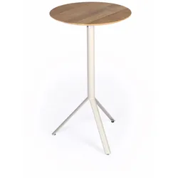 Trio Outdoor Stehtisch klappbar Perlbeige Teak ∅65 cm