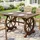 Outsunny Gartentisch 113 x 60 x 65 cm Beige/Braun