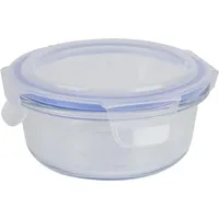 Testrut Frischhaltedose aus Glas, klar/blau, ca. 400 ml