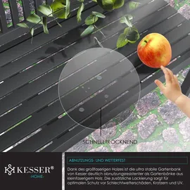 Kesser Gartenbank 150 cm Schwarz